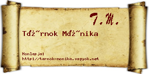 Tárnok Mónika névjegykártya